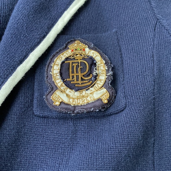 Ralph Lauren Women’s Cotton Crest Knit Blazer - Picture 3 of 5